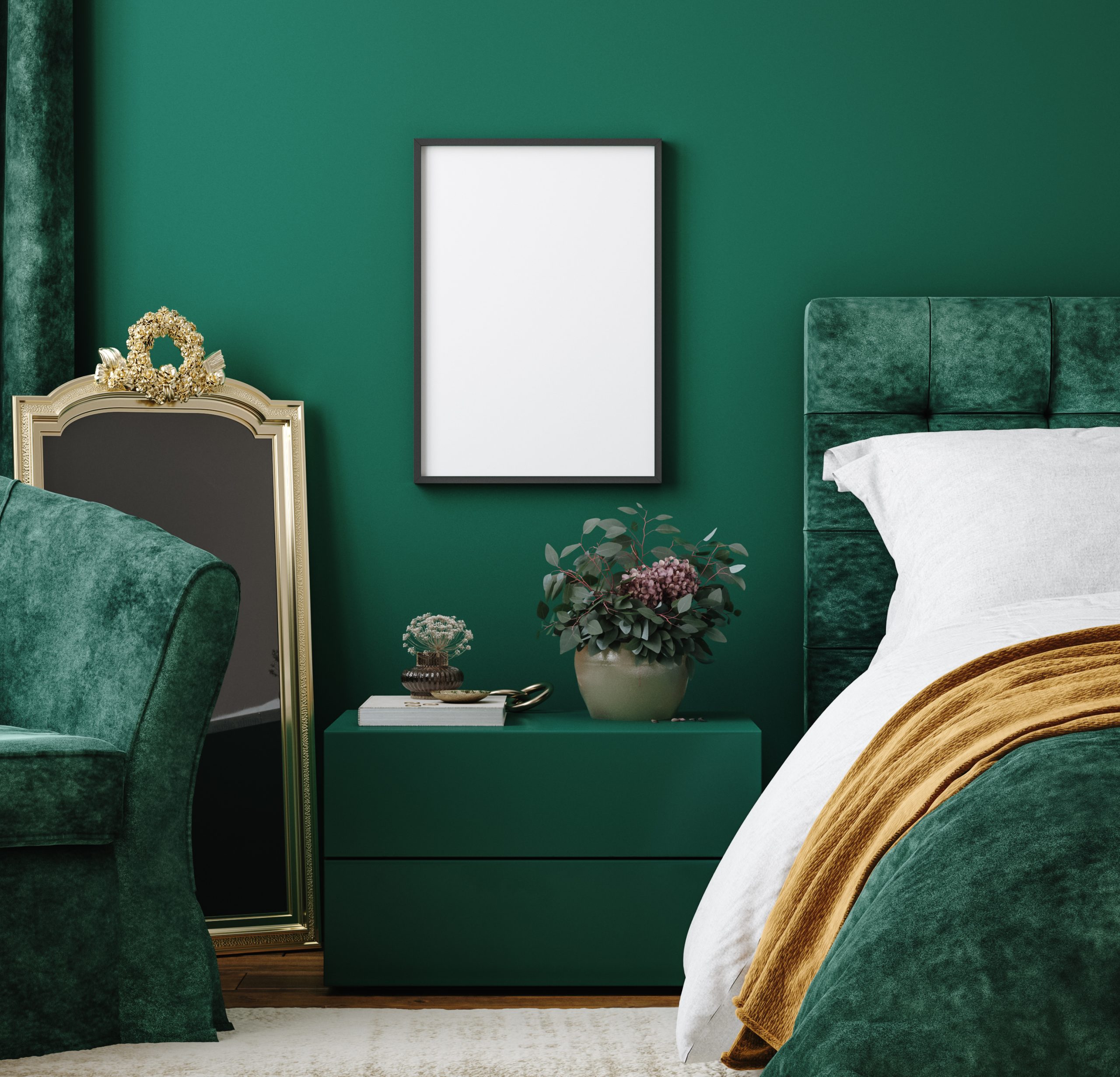 Πράσινη κρεβατοκάμαρα; Κι όμως αυτό το color trend φέρνει όνειρα γλυκά!