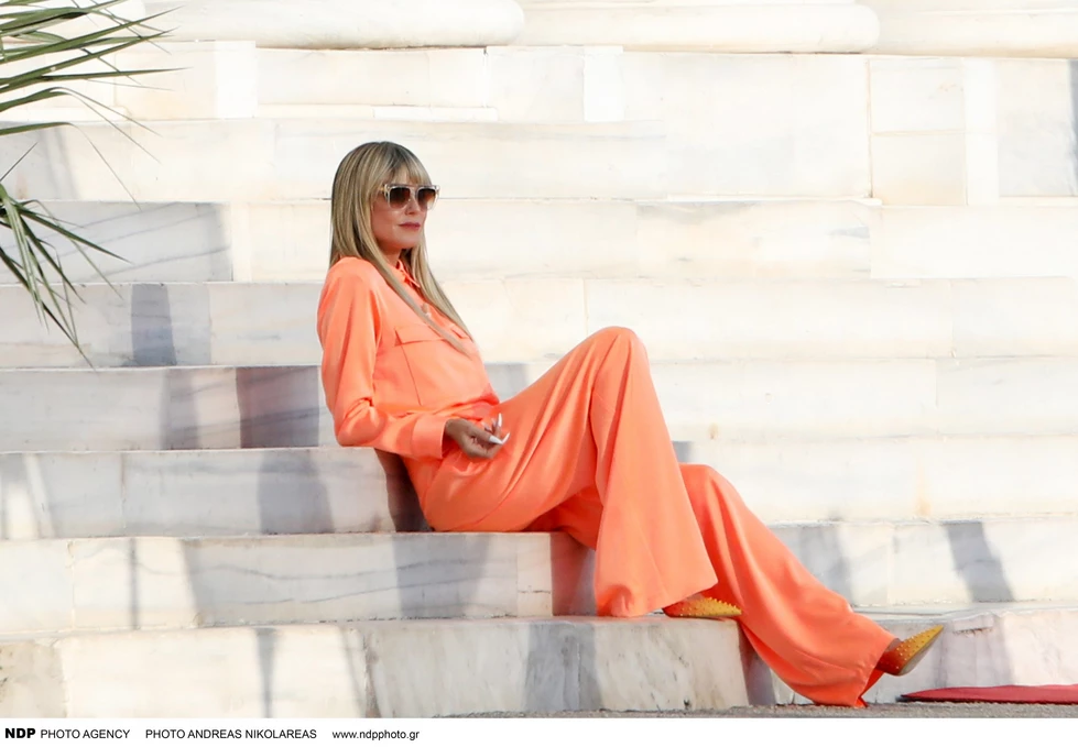 Heidi Klum: Στο Ζάππειο για τα γυρίσματα του γερμανικού Next Top Model