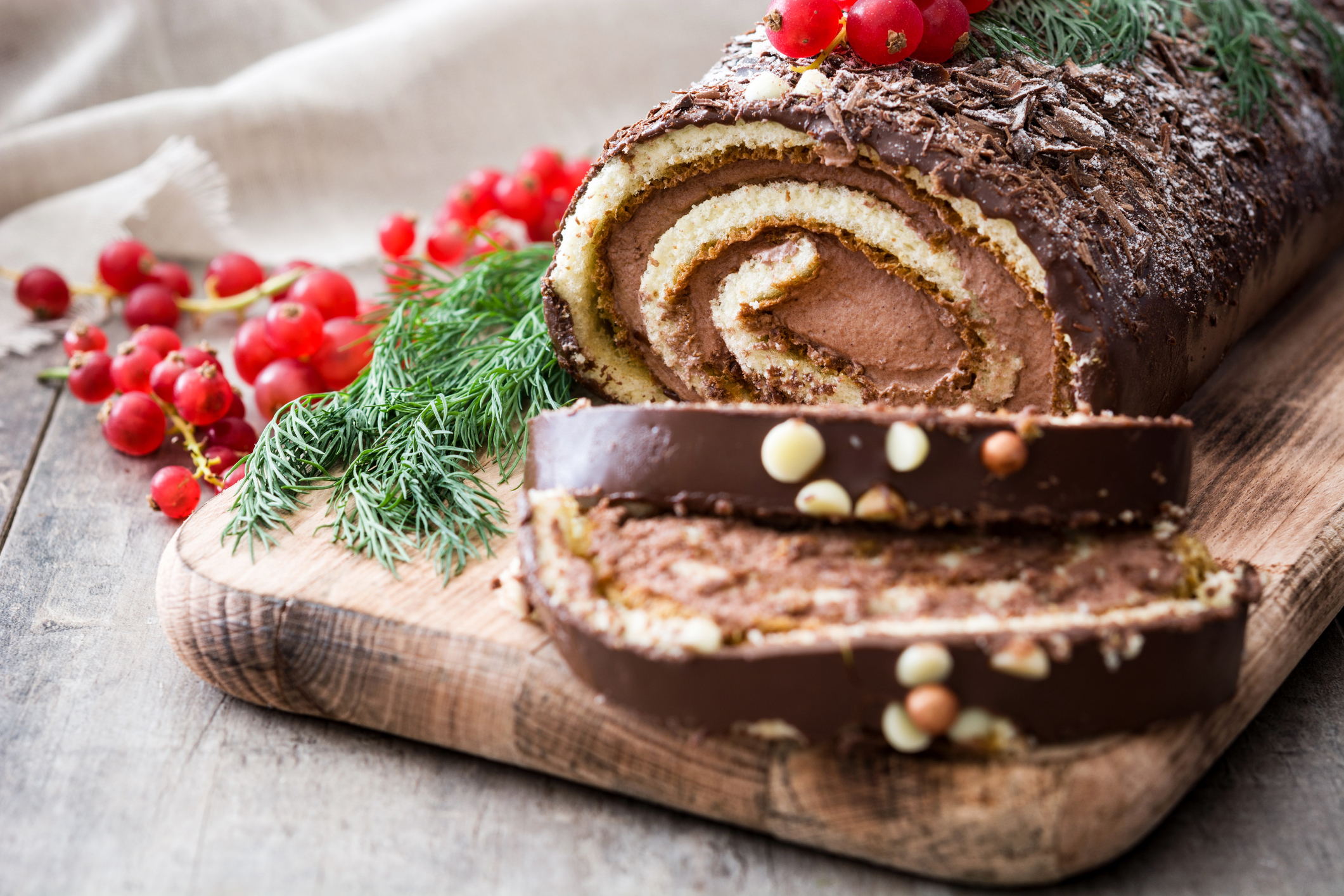 Χριστουγεννιάτικος κορμός σοκολάτας, ή αλλιώς Bûche De Noël