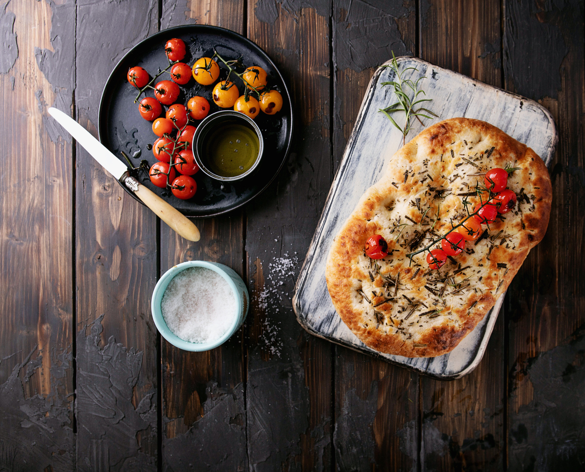 Πανεύκολη focaccia χωρίς ζύμωμα