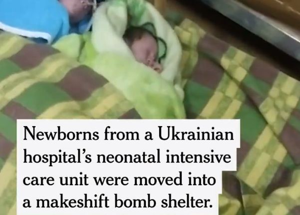 Πόλεμος στην Ουκρανία: Νεογέννητα μεταφέρονται σε αυτοσχέδιο καταφύγιο