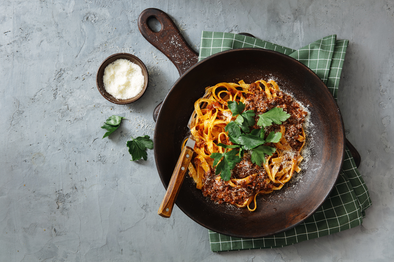 Vegan μακαρονάδα με κιμά μανιταριών