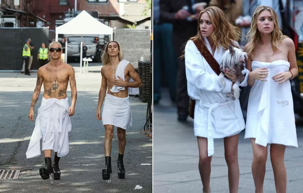 Ο Maneskin με πετσέτες και τακούνια στους δρόμους της Νέας Υόρκης σαν τις αδελφές Olsen